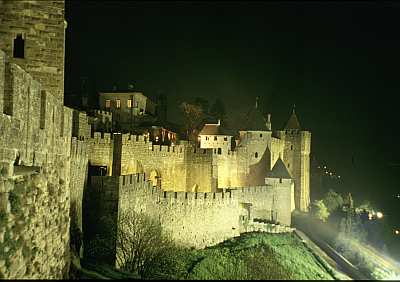 carcassonne bei Nacht